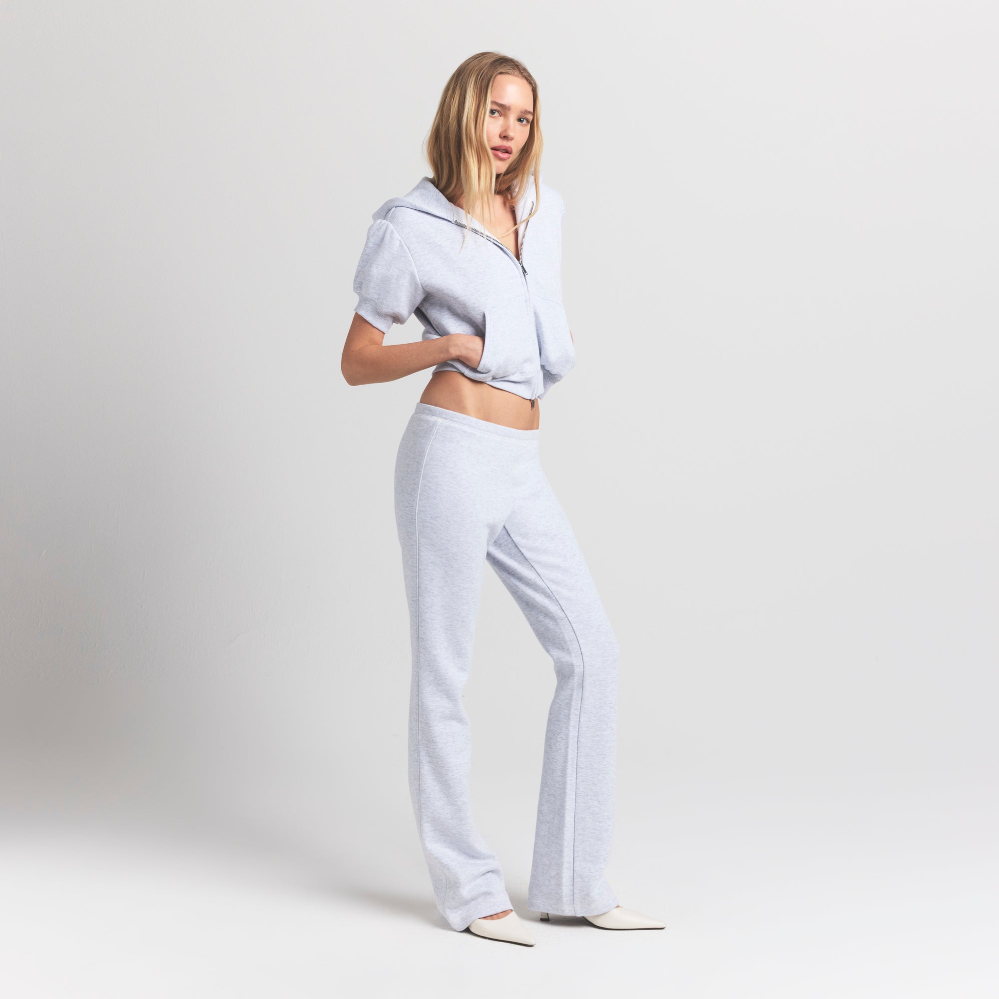 cotton fleece slim pant cotton fleece slim pant