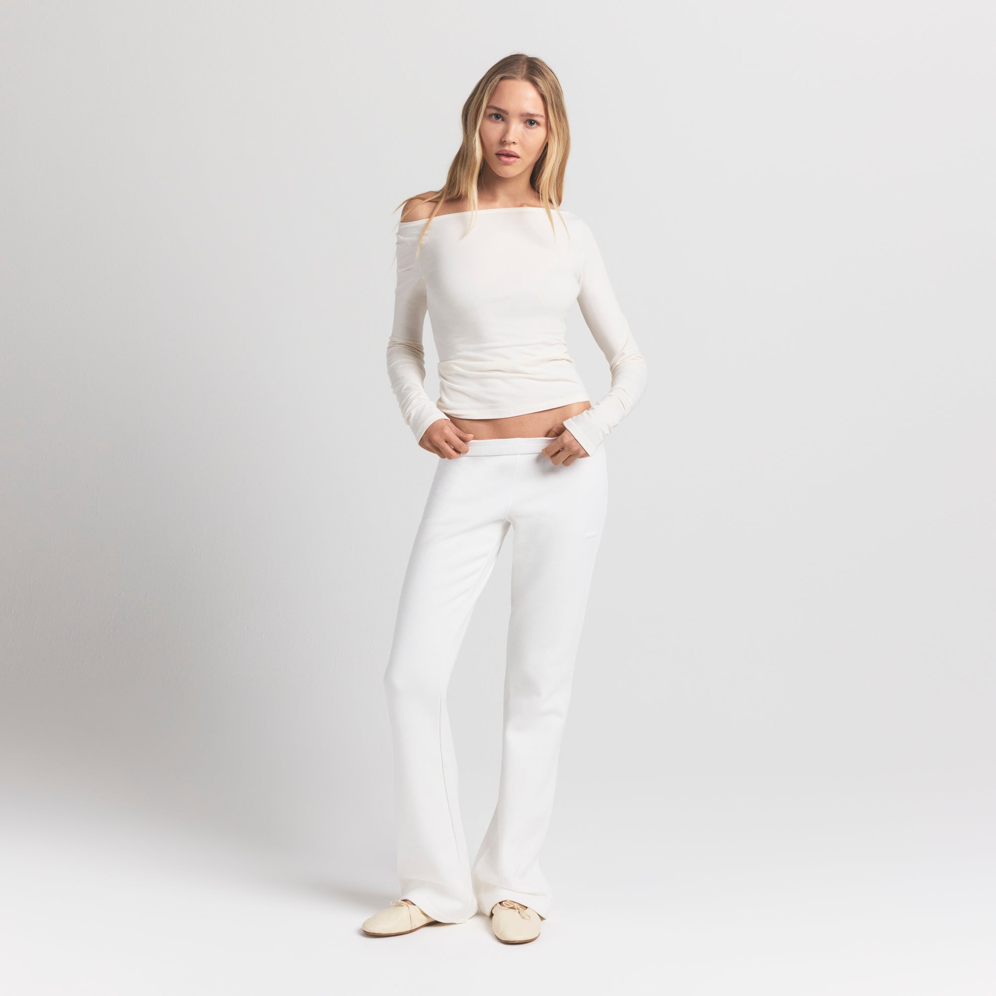 cotton fleece slim pant cotton fleece slim pant