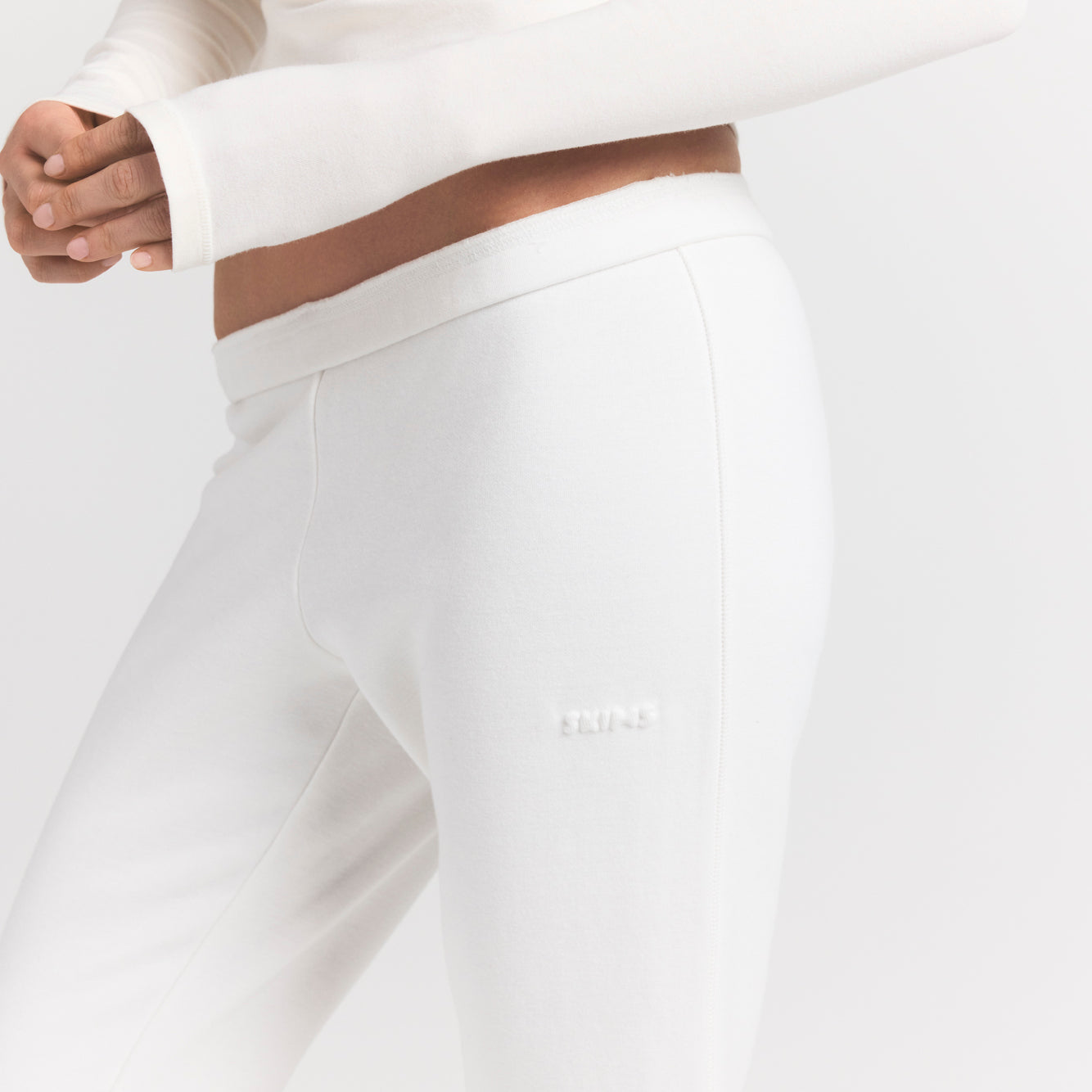 cotton fleece slim pant cotton fleece slim pant