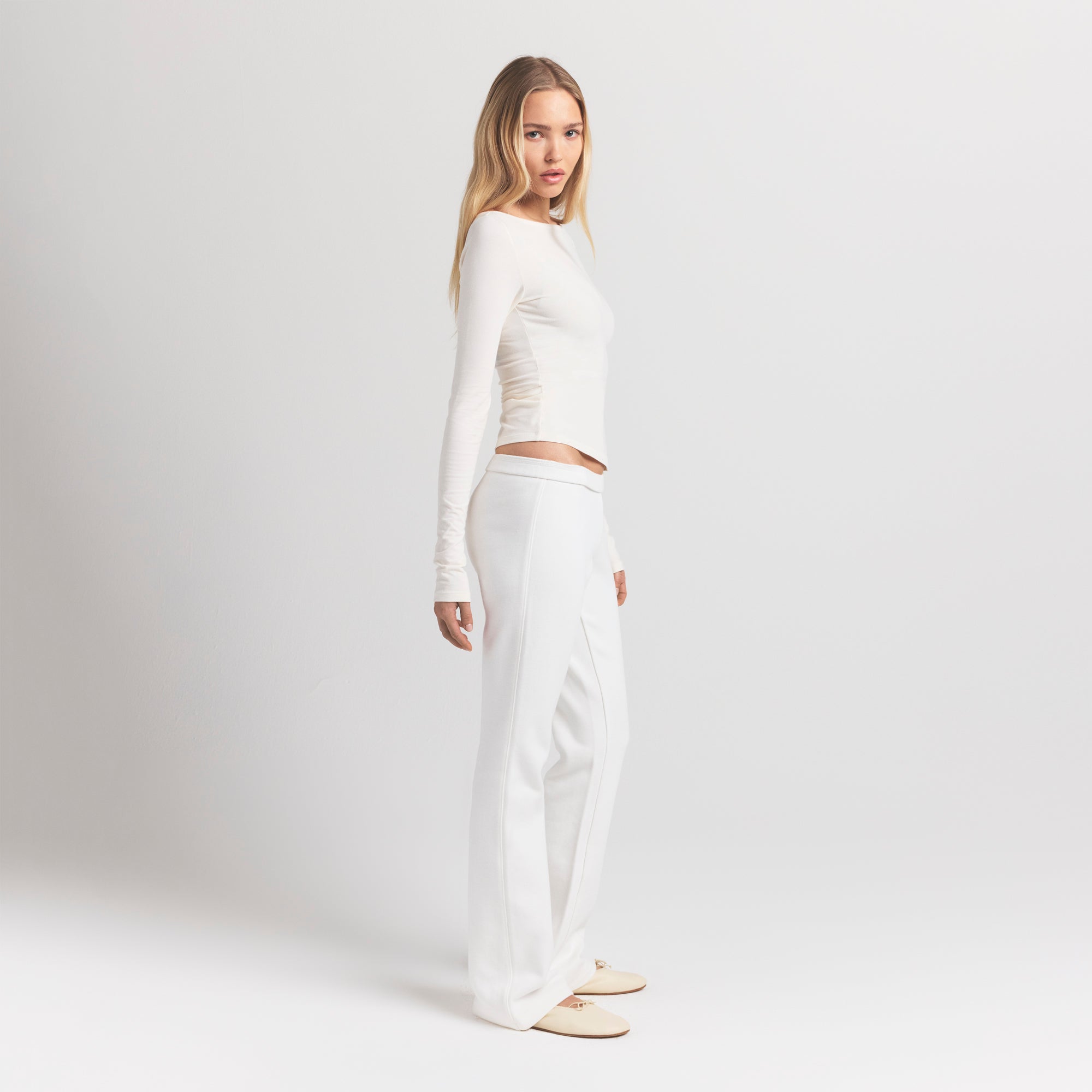 cotton fleece slim pant cotton fleece slim pant