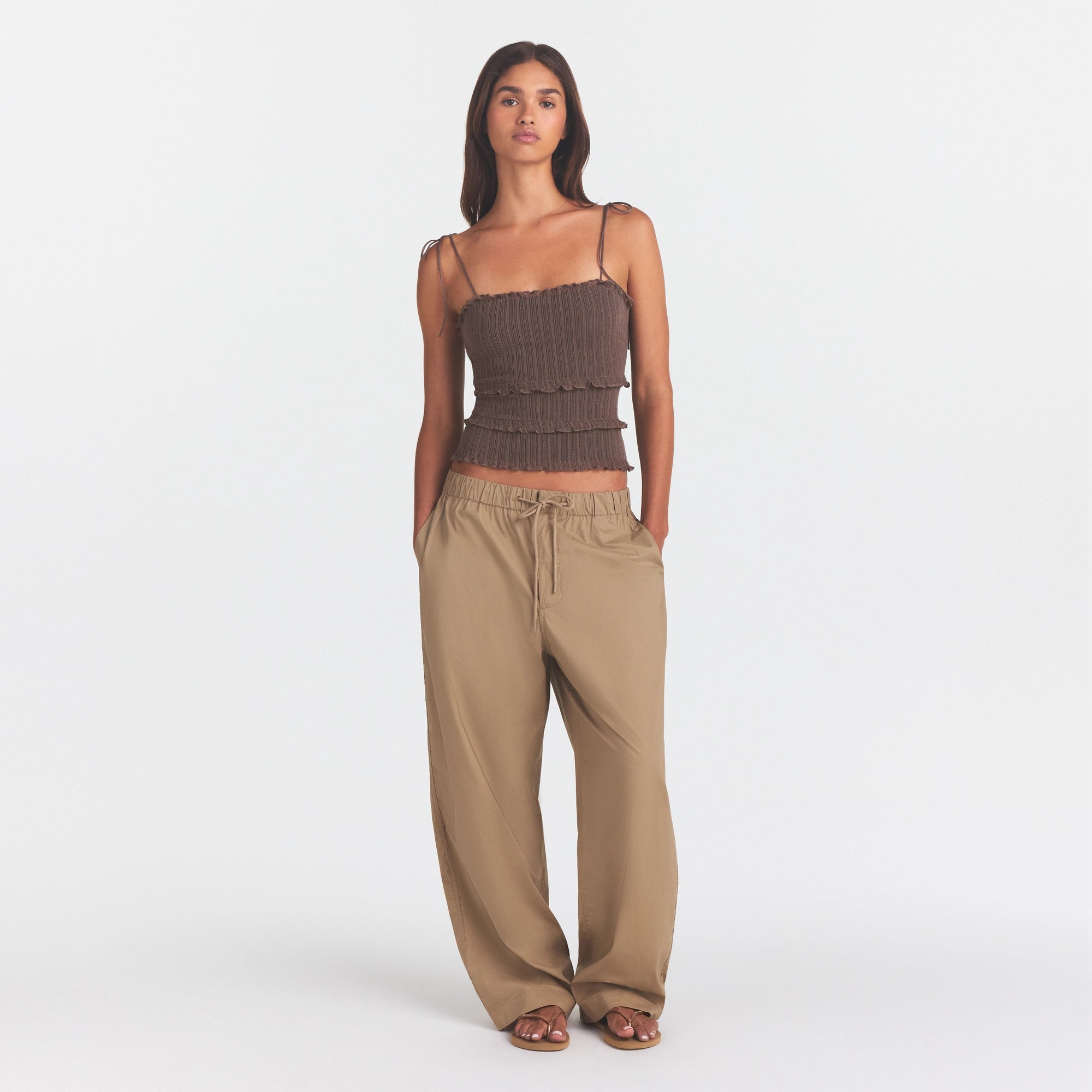woven cotton oversized straight leg pant woven cotton oversized straight leg pant