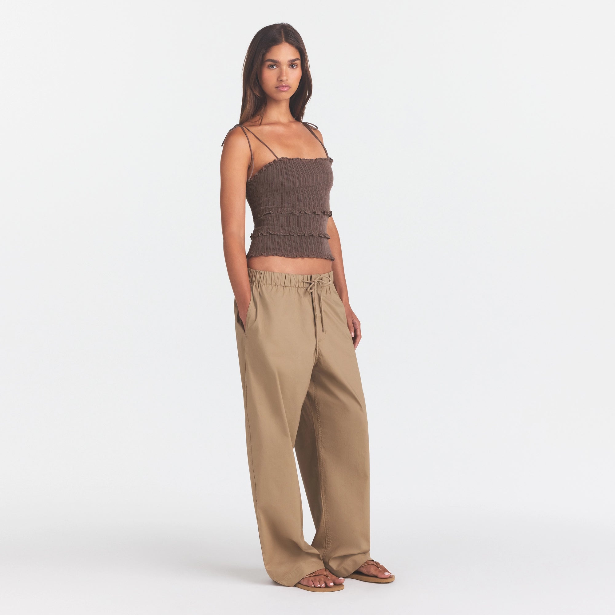 woven cotton oversized straight leg pant woven cotton oversized straight leg pant