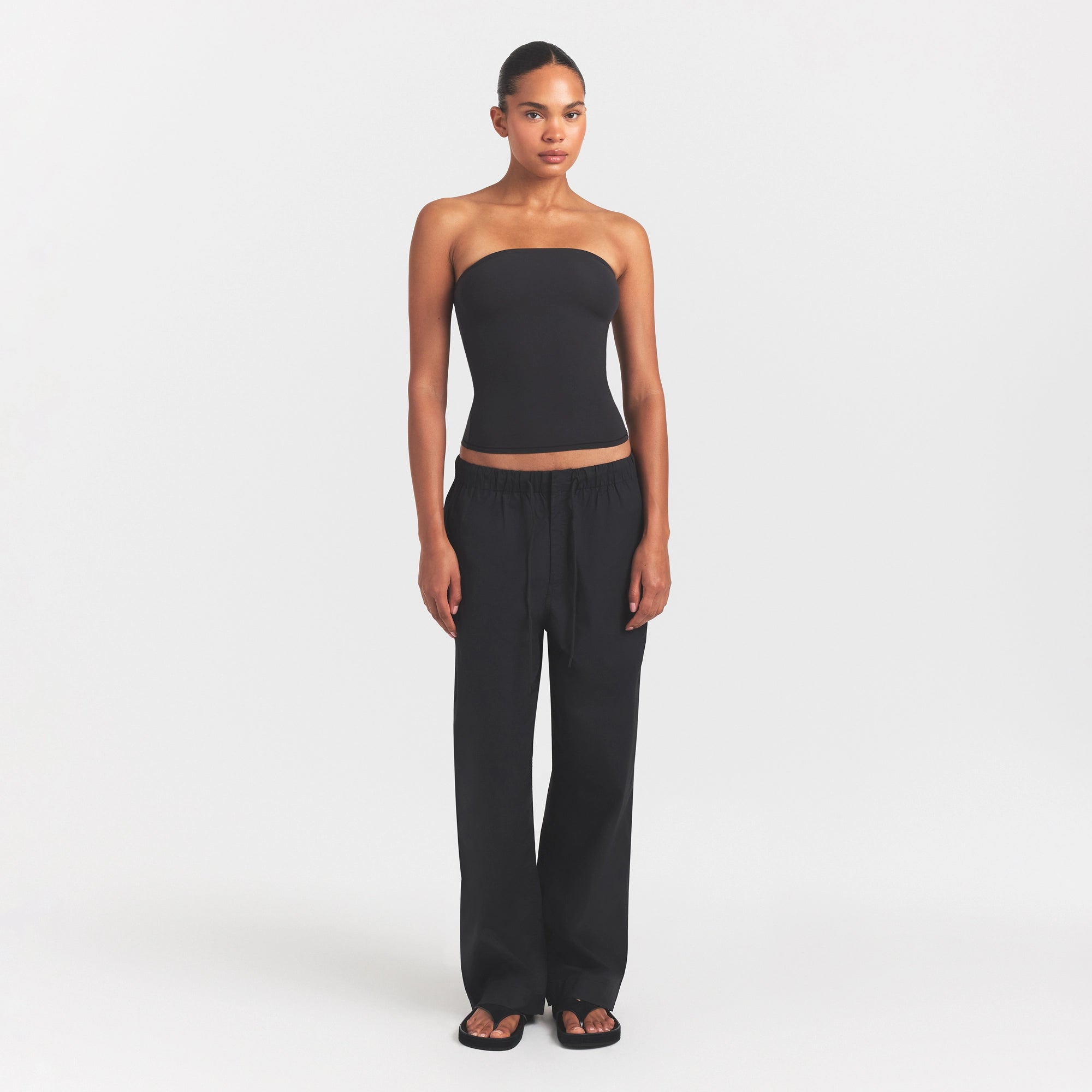 woven cotton oversized straight leg pant woven cotton oversized straight leg pant