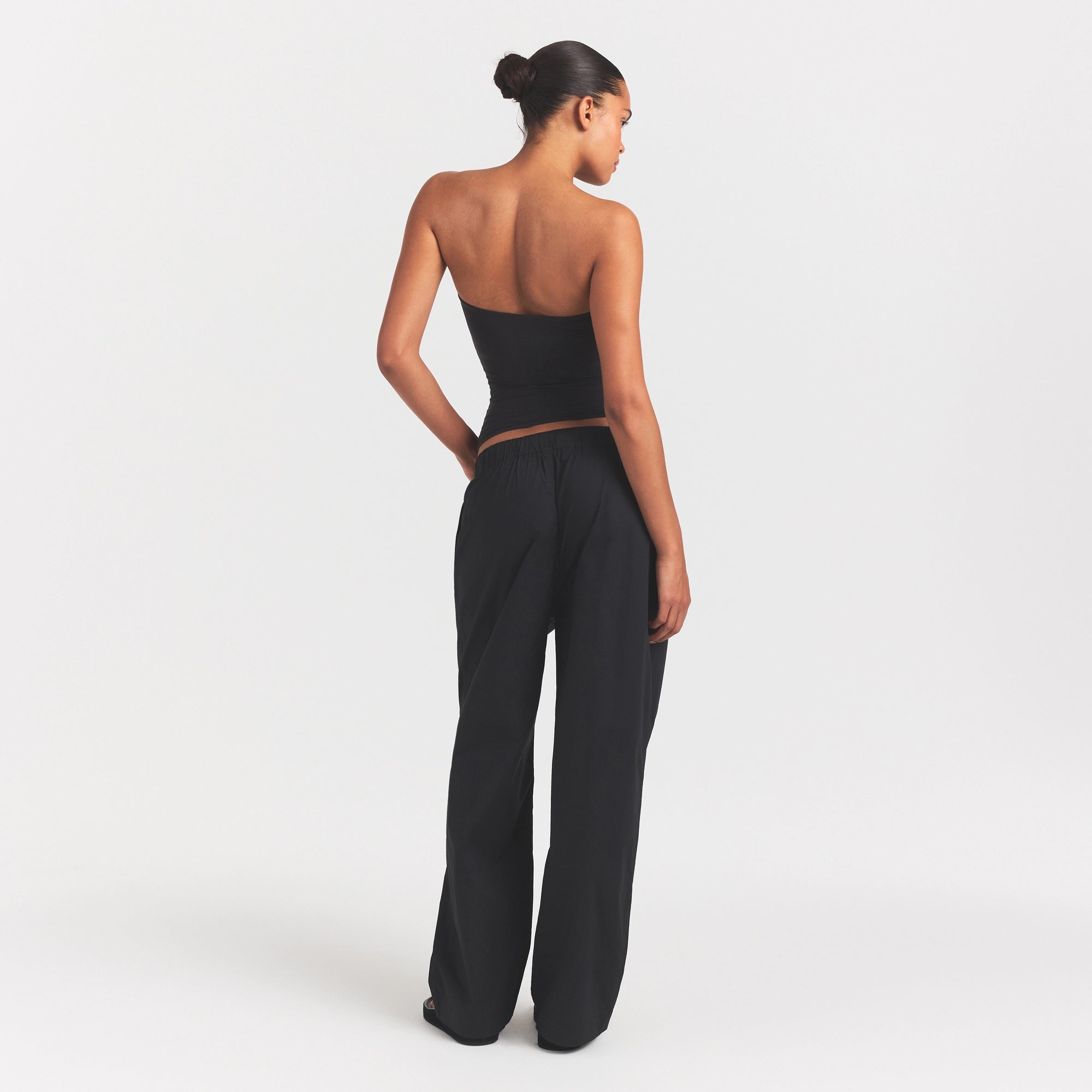 woven cotton oversized straight leg pant woven cotton oversized straight leg pant