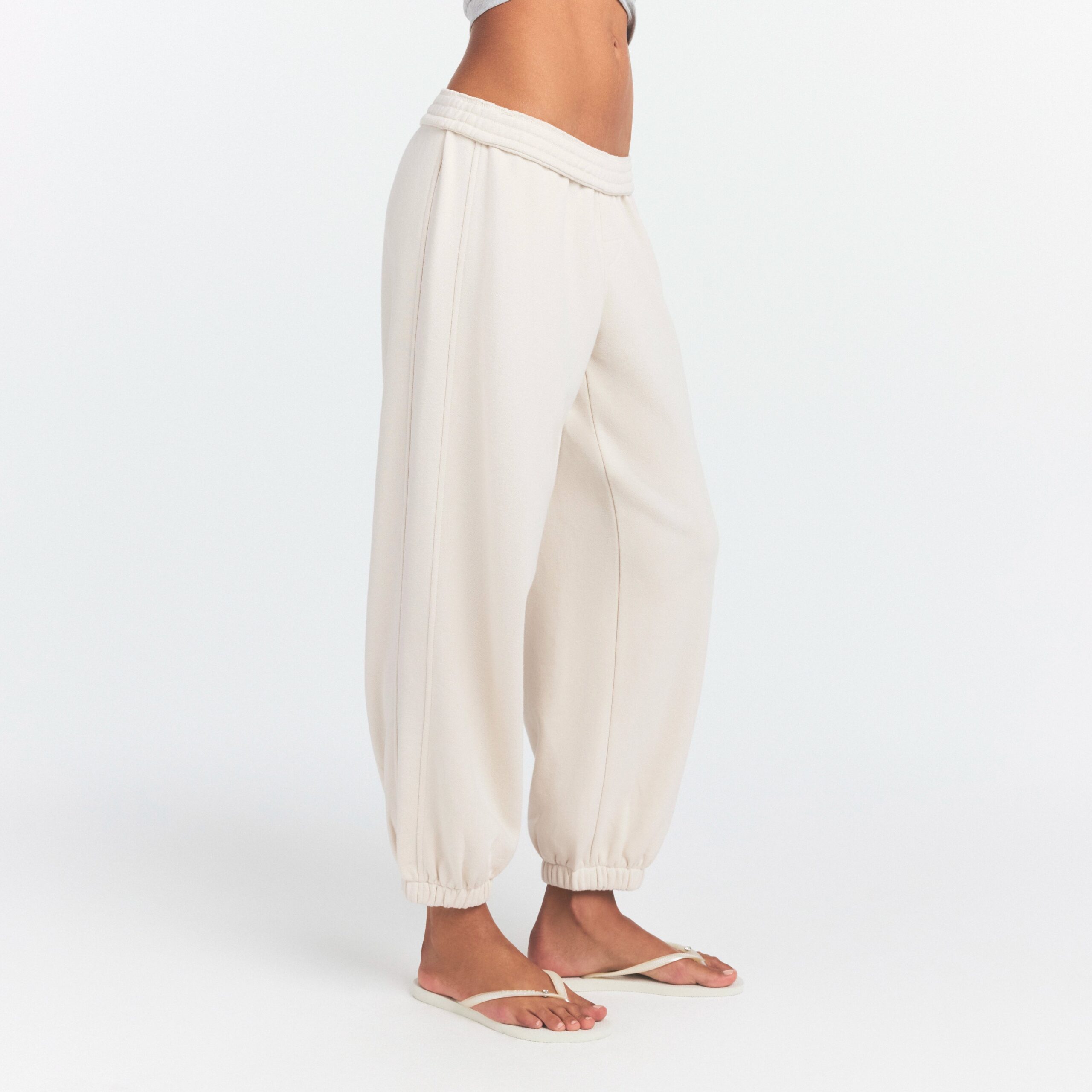 drapey french terry cropped jogger drapey french terry cropped jogger