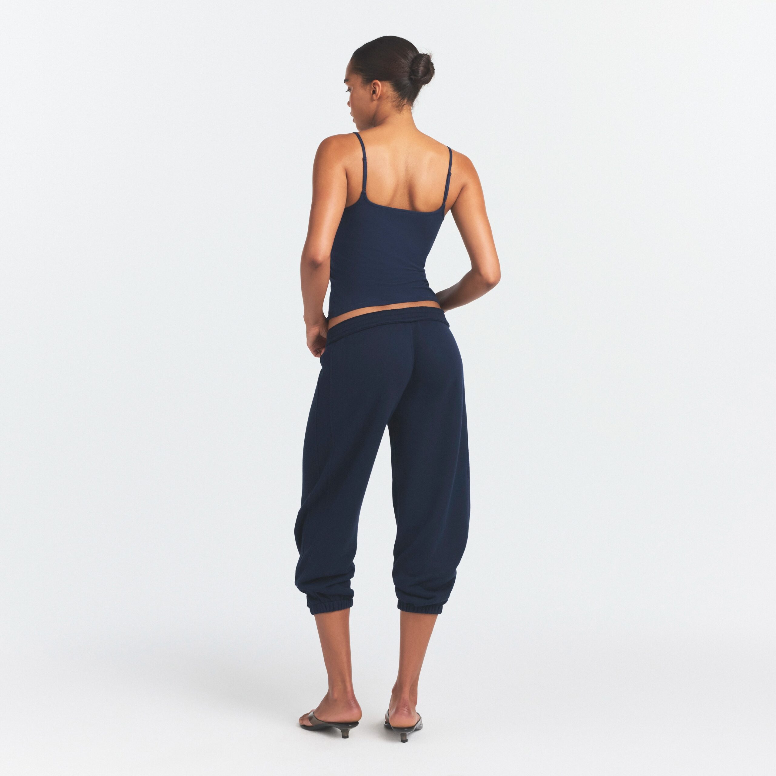 drapey french terry cropped jogger drapey french terry cropped jogger