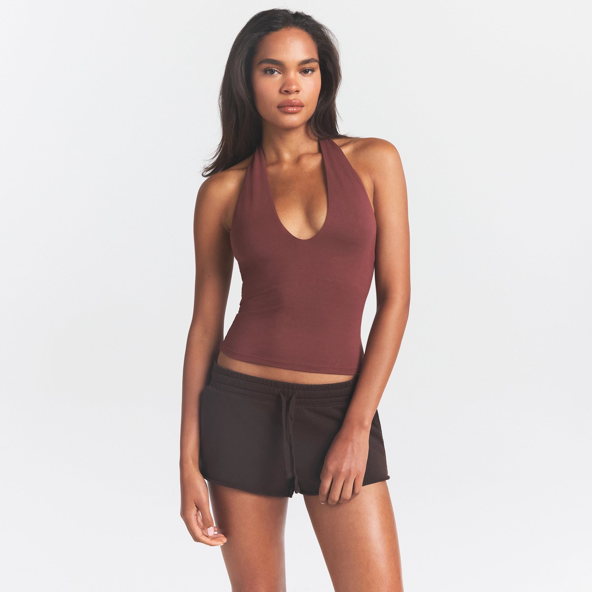 french terry raw edge short french terry raw edge short