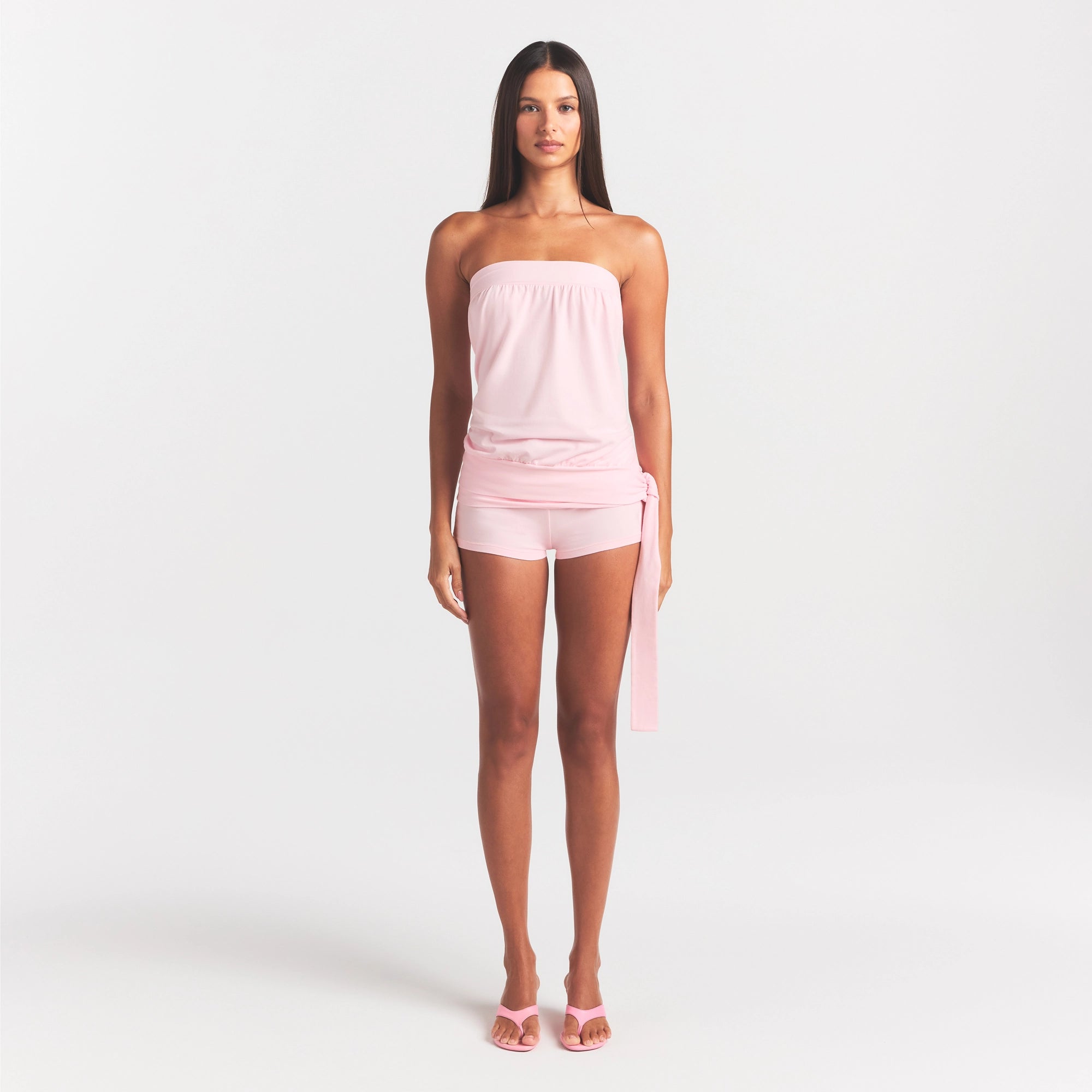 cotton jersey foldover short cotton jersey foldover short