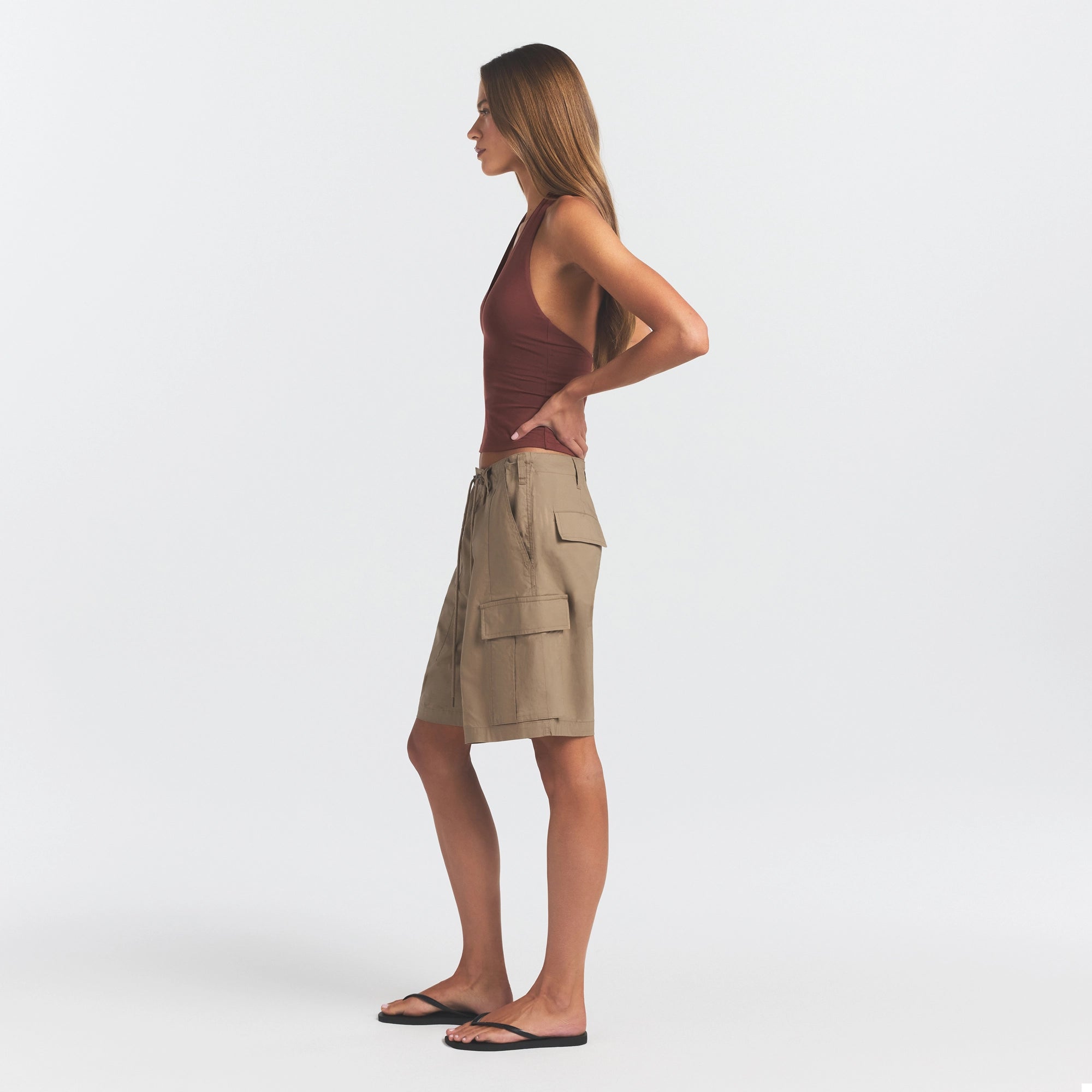 woven cotton oversized cargo short woven cotton oversized cargo short