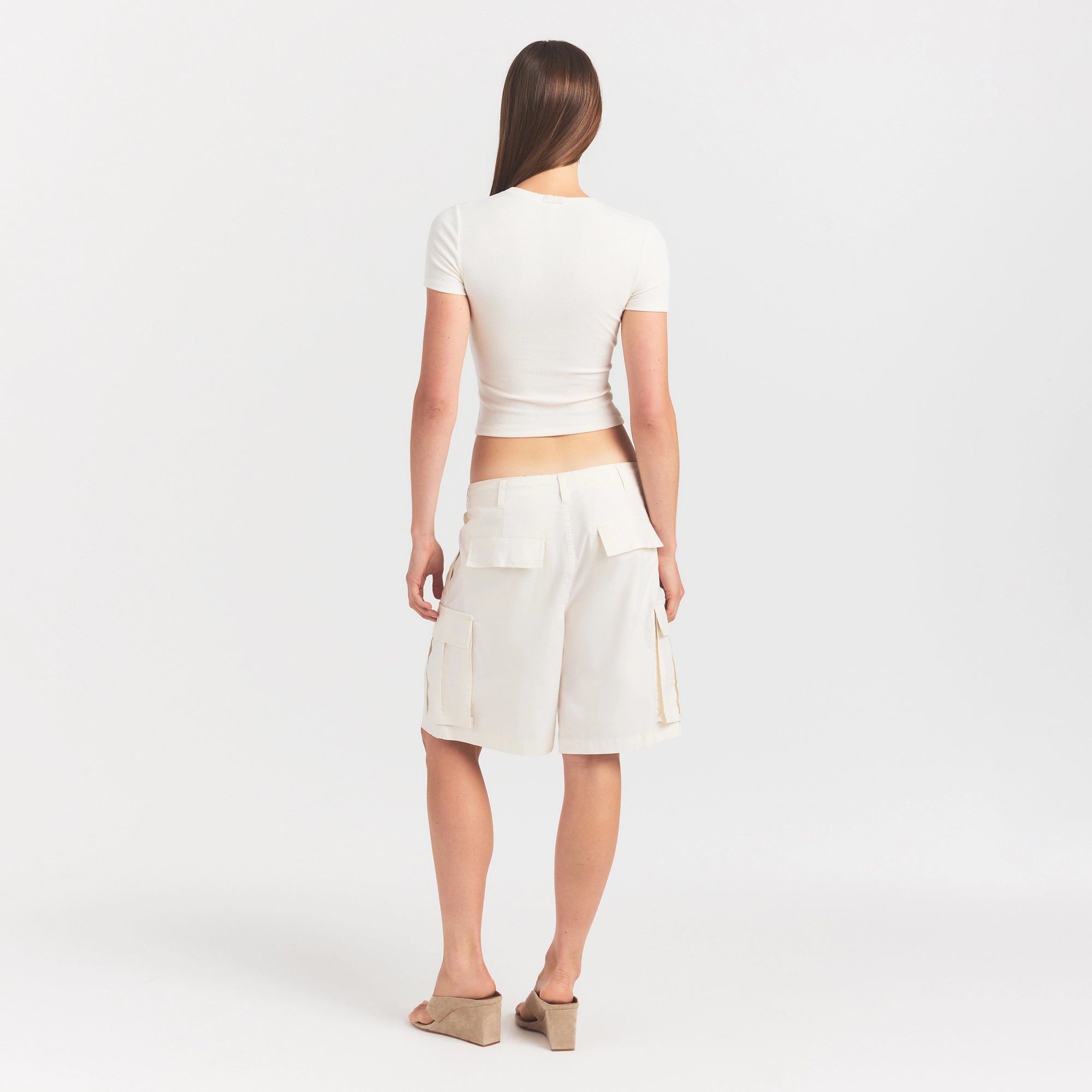 woven cotton oversized cargo short woven cotton oversized cargo short