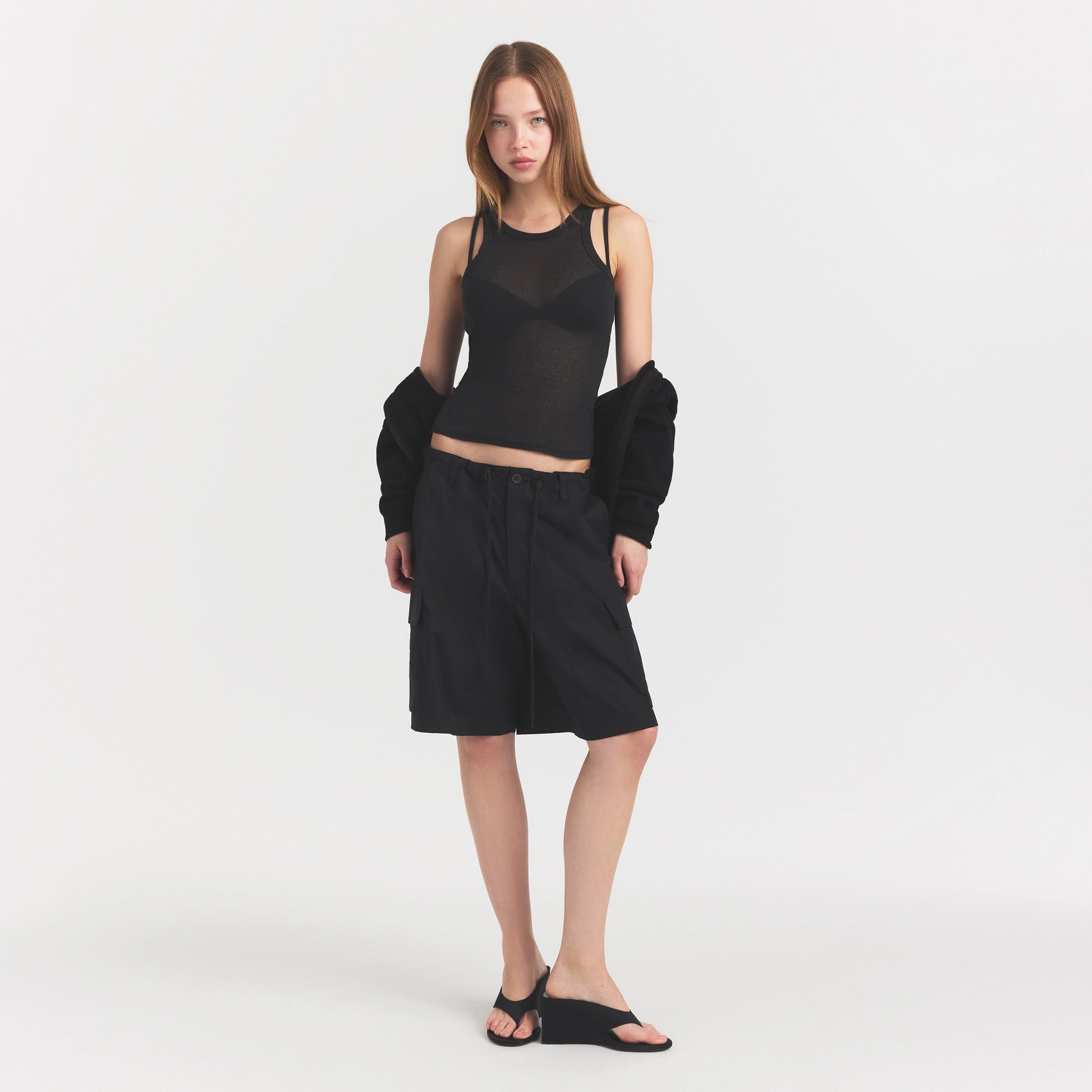 woven cotton oversized cargo short woven cotton oversized cargo short