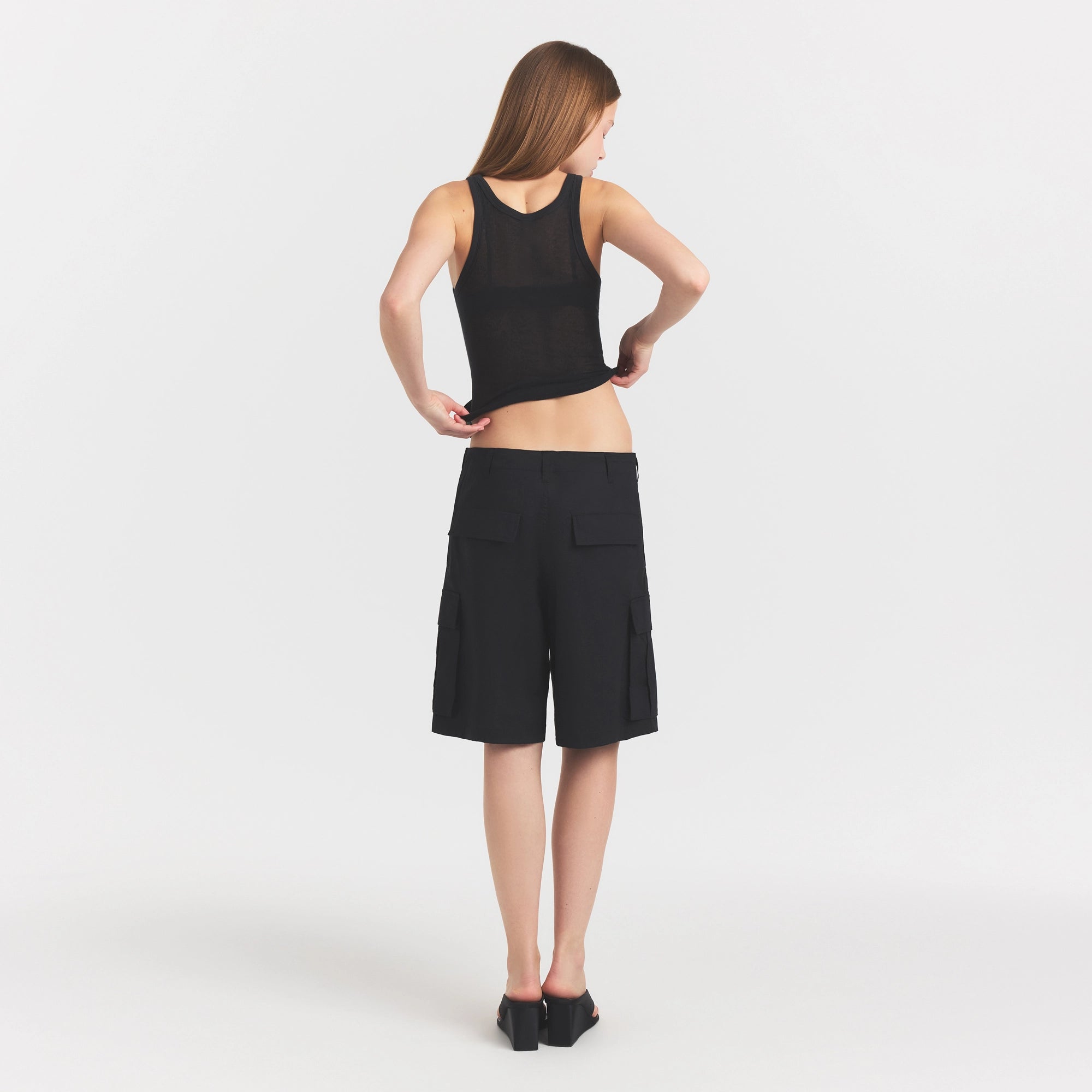 woven cotton oversized cargo short woven cotton oversized cargo short