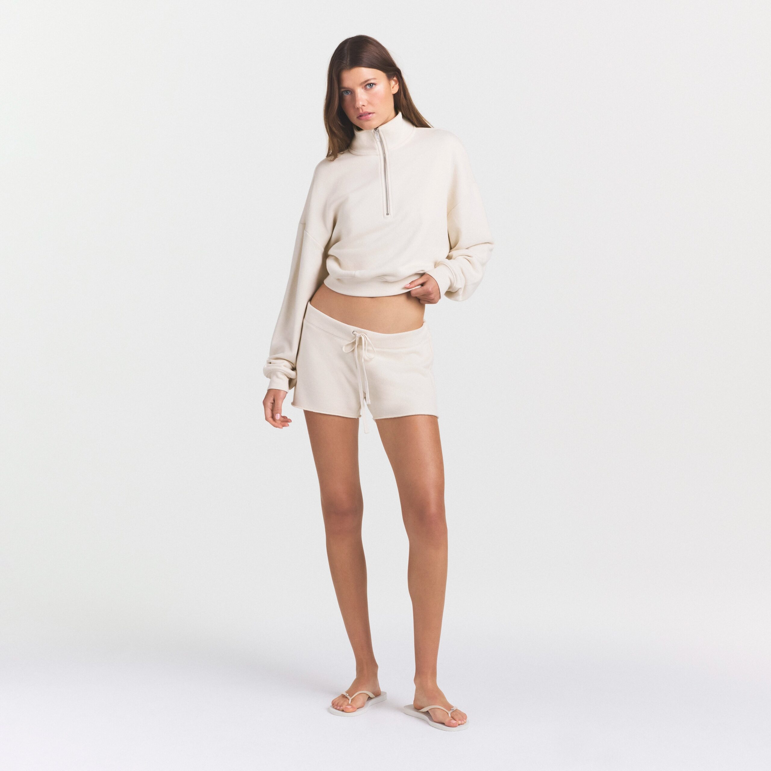 drapey french terry short drapey french terry short