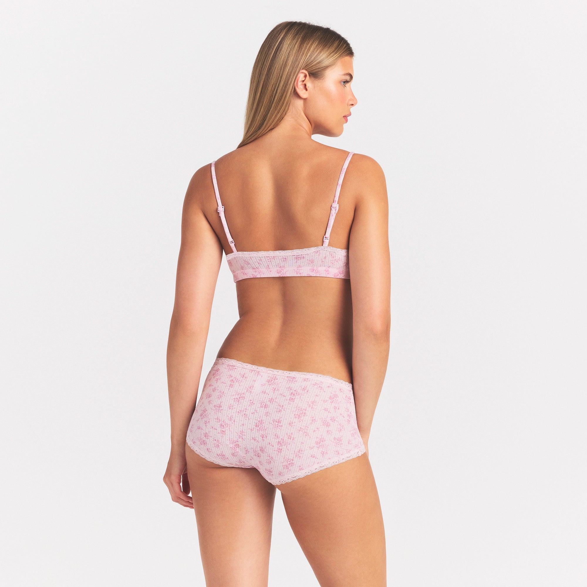 lightweight cotton pointelle lace boy short lightweight cotton pointelle lace boy short