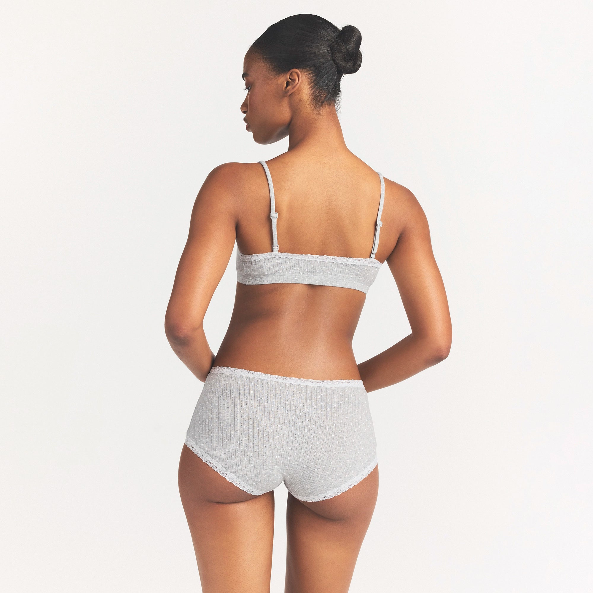 lightweight cotton pointelle lace boy short lightweight cotton pointelle lace boy short