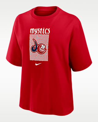 washington mystics Женская футболка свободного кроя nike wnba washington mystics Женская футболка свободного кроя nike wnba