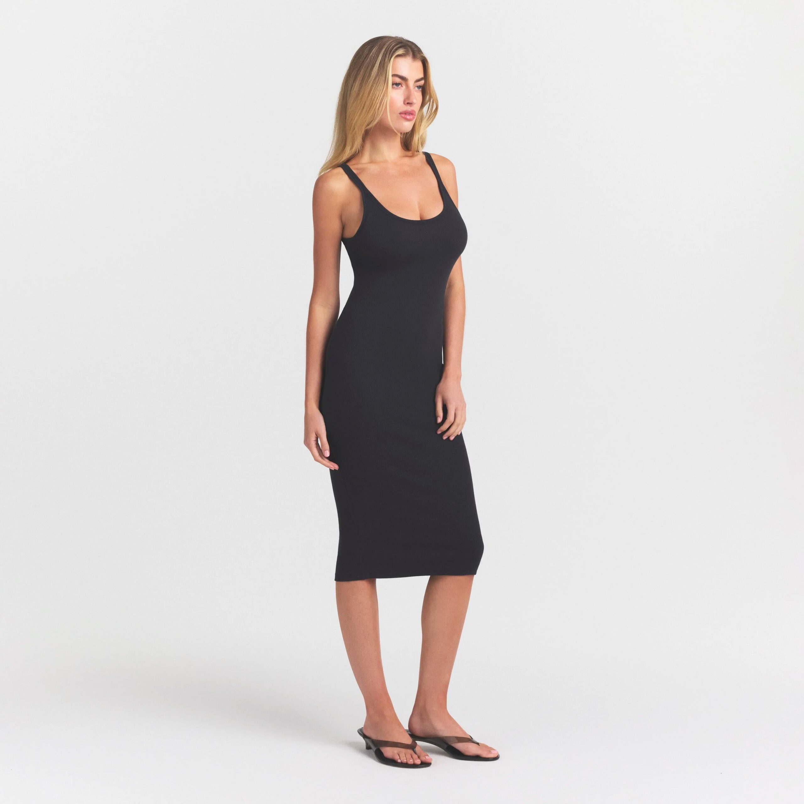 cotton rib tank midi dress cotton rib tank midi dress