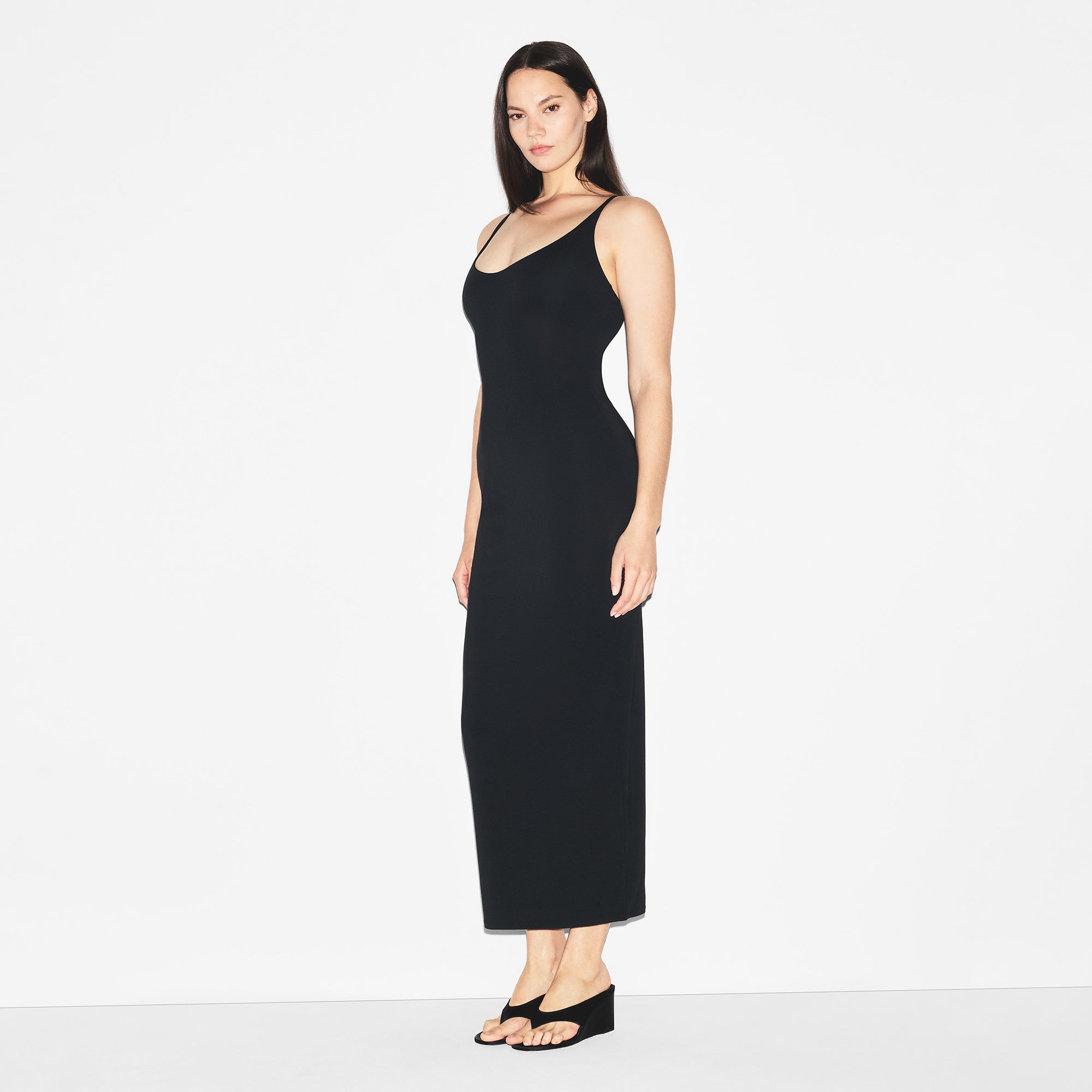 smooth layers scoop neck long dress smooth layers scoop neck long dress