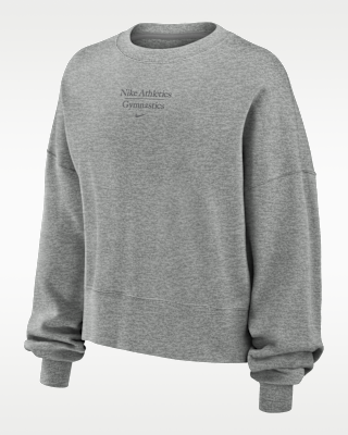 nike phoenix fleece Женская толстовка с круглым вырезом для гимнастики nike phoenix fleece Женская толстовка с круглым вырезом для гимнастики