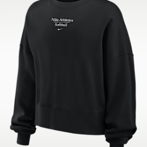 Витрина nike phoenix fleece Женский свитшот с круглым вырезом для софтбола