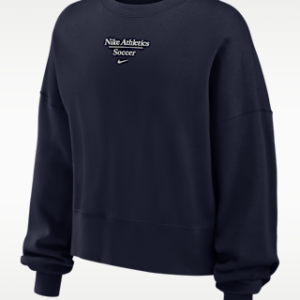 Витрина nike phoenix fleece Женский футбольный свитшот с круглым вырезом