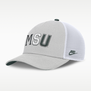Витрина michigan state legacy basketball rise Мужская регулируемая кепка nike college trucker