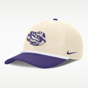 Витрина lsu primetime rope 2 tone rise Мужская регулируемая кепка nike college