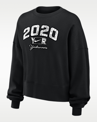 nike college (yardrunners) Женский флисовый свитшот с круглым вырезом phoenix nike college (yardrunners) Женский флисовый свитшот с круглым вырезом phoenix