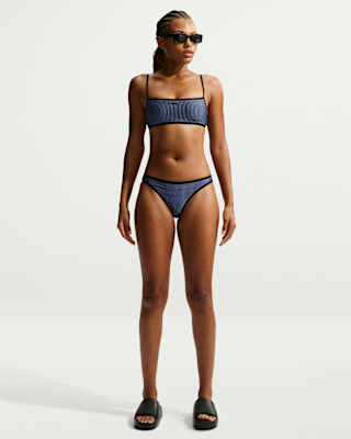 nike swim Женские плавки бикини хипстер с волнистой текстурой nike swim Женские плавки бикини хипстер с волнистой текстурой