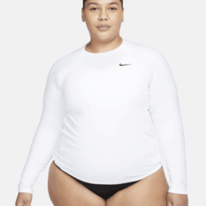 nike swim hydroguard Женский топ с длинными рукавами dri fit uv (большие размеры)
