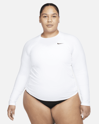 nike swim hydroguard Женский топ с длинными рукавами dri fit uv (большие размеры) nike swim hydroguard Женский топ с длинными рукавами dri fit uv (большие размеры)