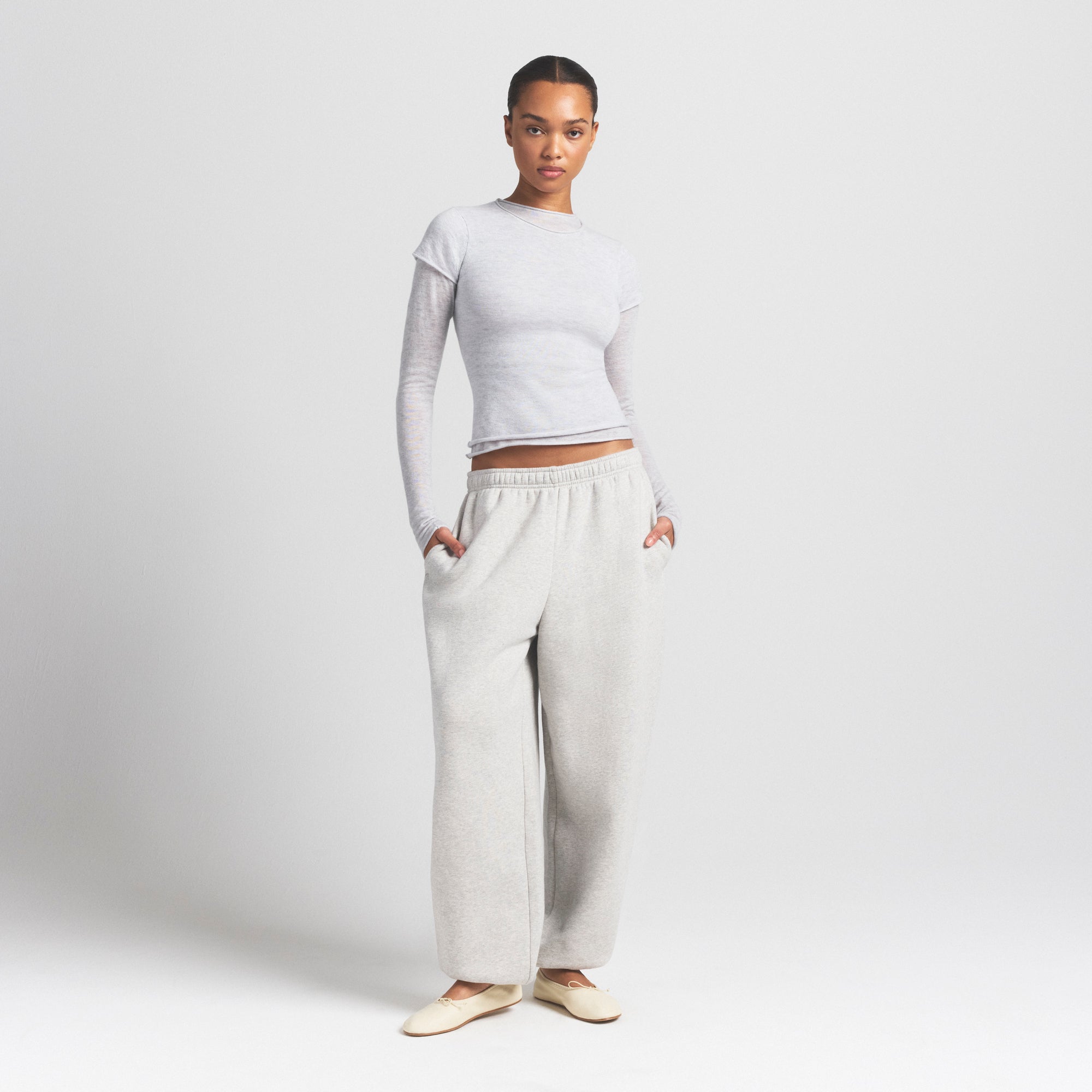 featherweight cashmere long sleeve top featherweight cashmere long sleeve top