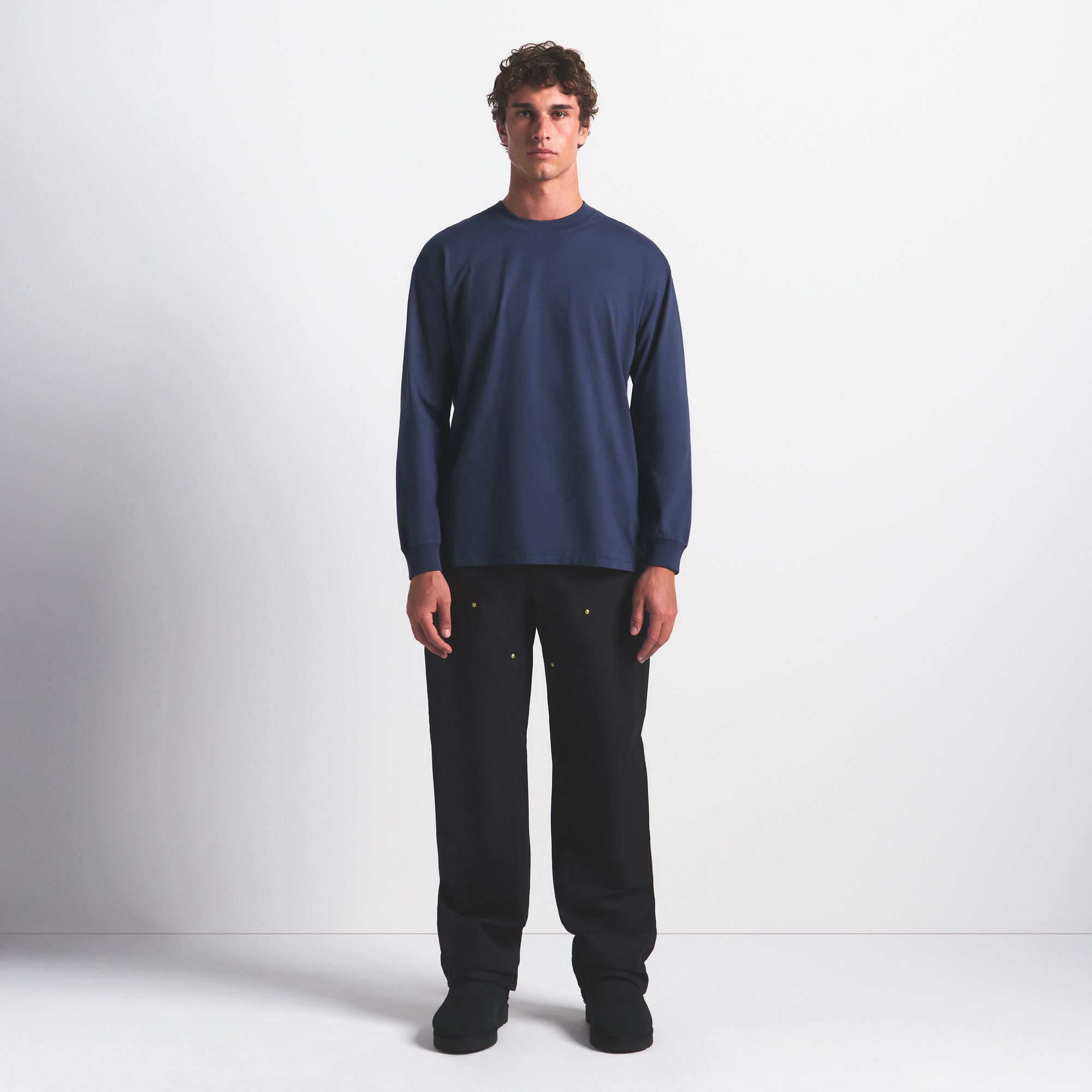 heavyweight cotton mens relaxed long sleeve t shirt heavyweight cotton mens relaxed long sleeve t shirt