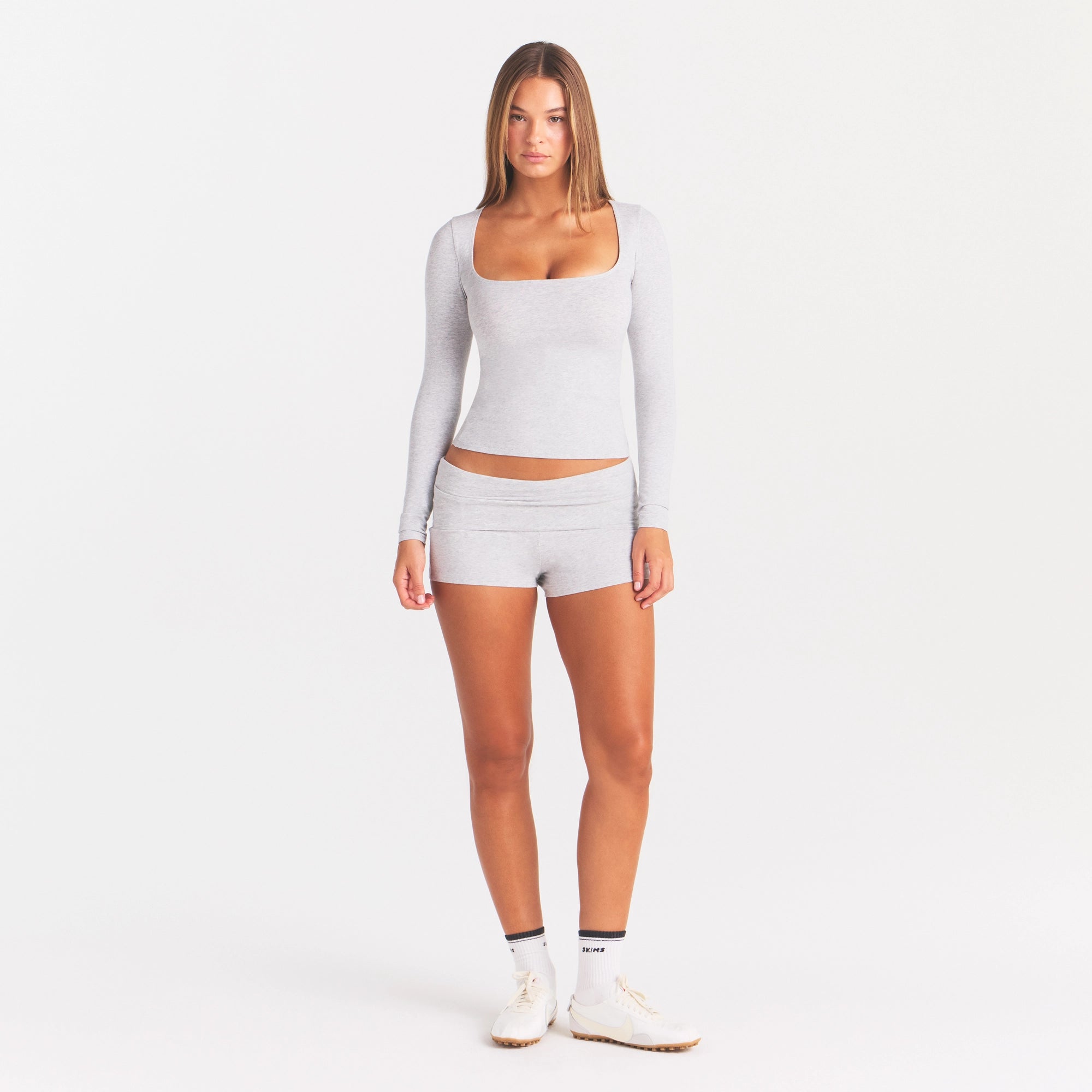 cotton jersey scoop neck long sleeve top cotton jersey scoop neck long sleeve top