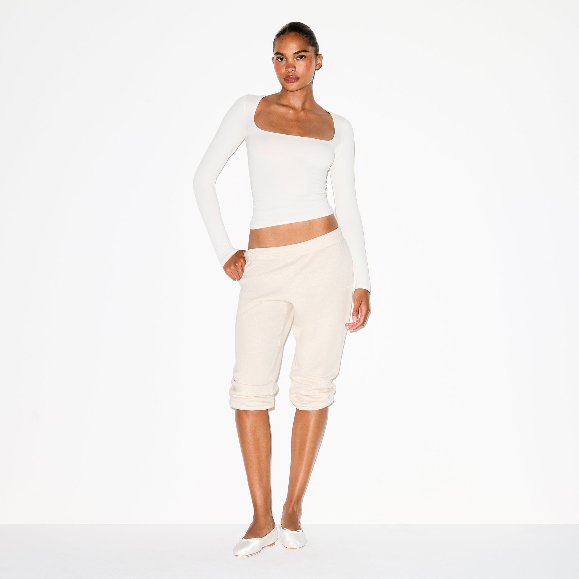 cotton jersey scoop neck long sleeve top cotton jersey scoop neck long sleeve top