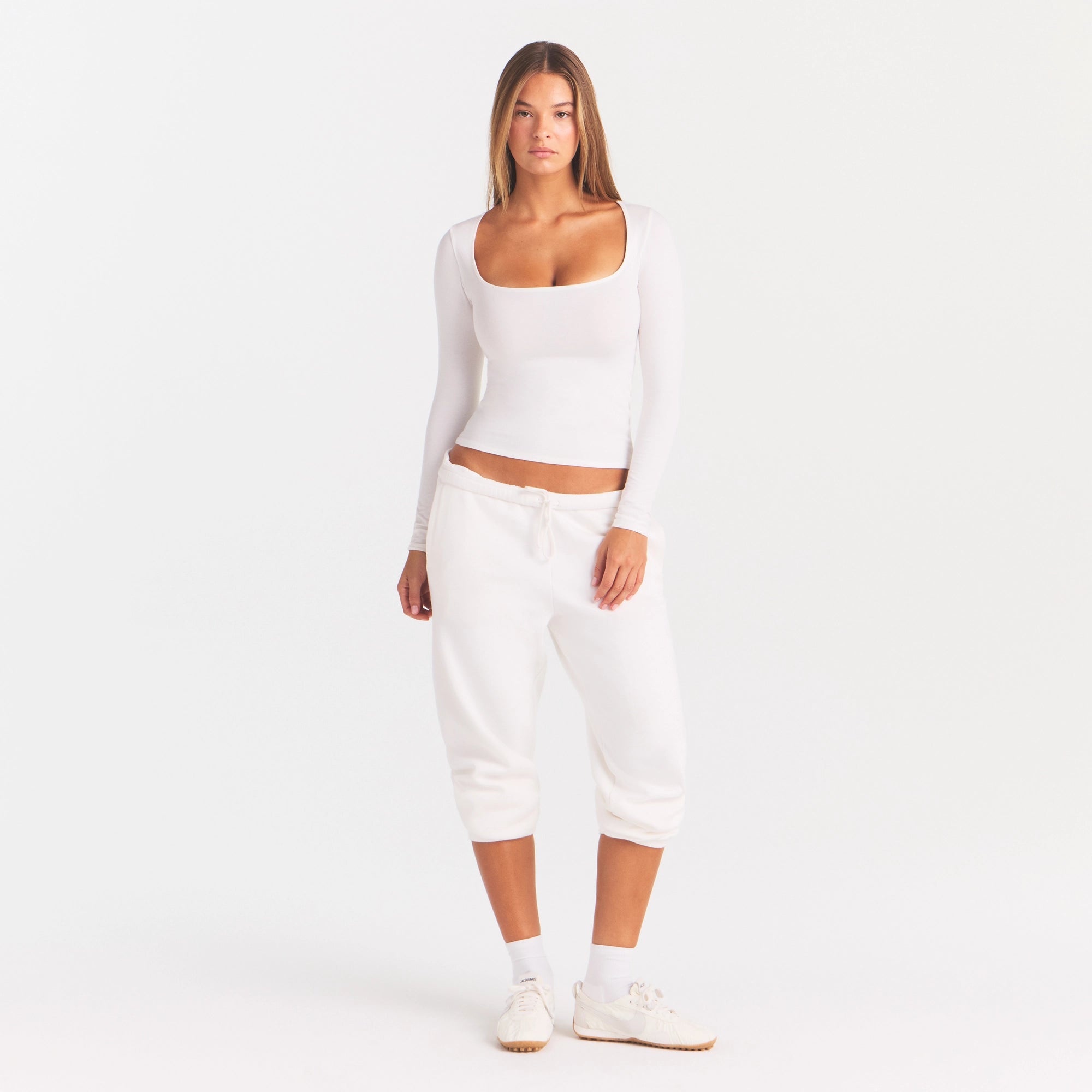 cotton jersey scoop neck long sleeve top cotton jersey scoop neck long sleeve top