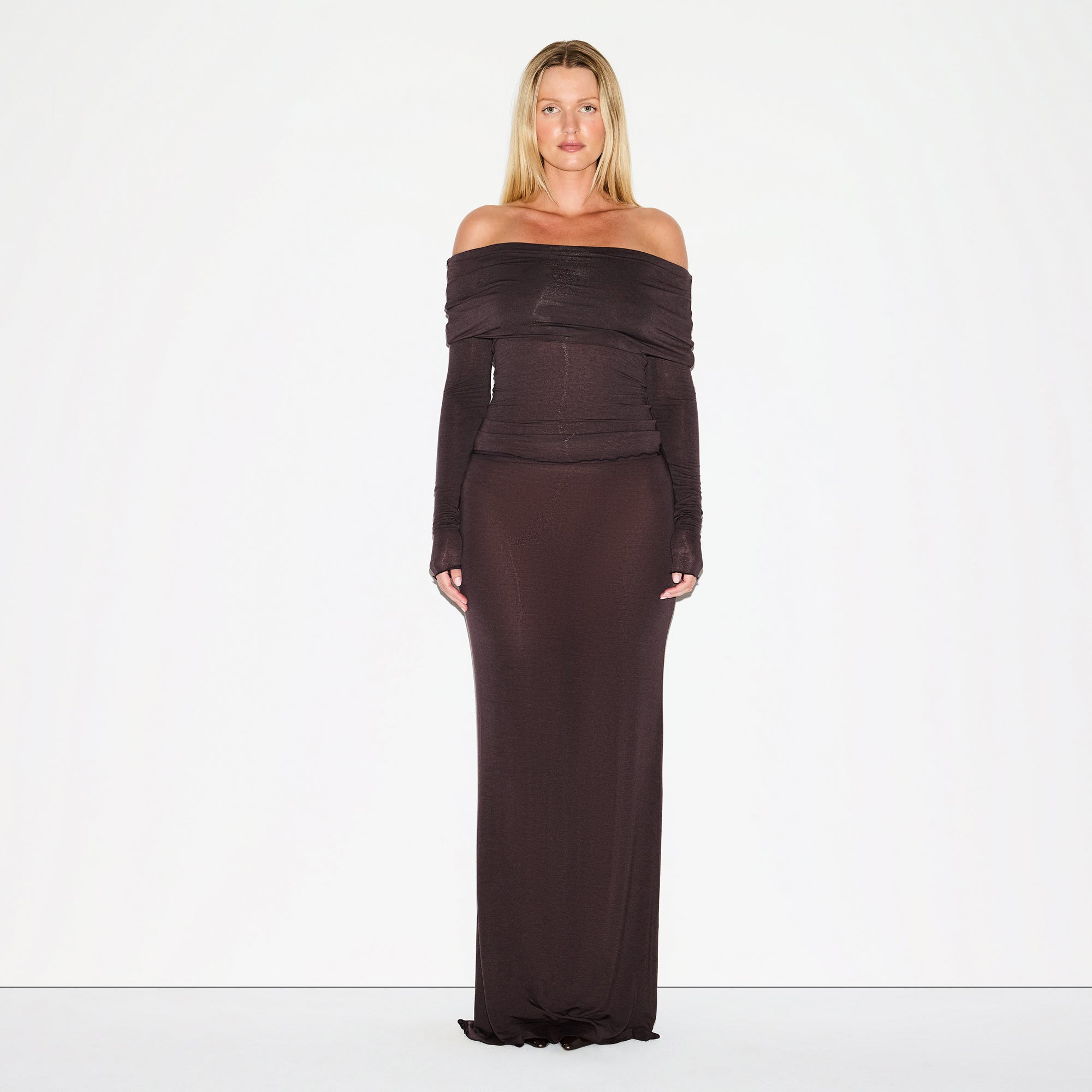 sheer modal off the shoulder top sheer modal off the shoulder top