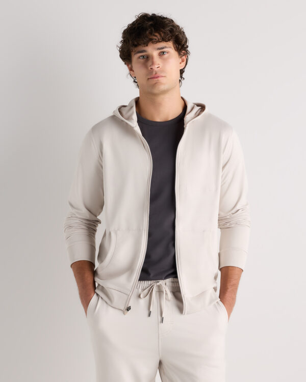 flowknit performance full zip chest pocket hoodie