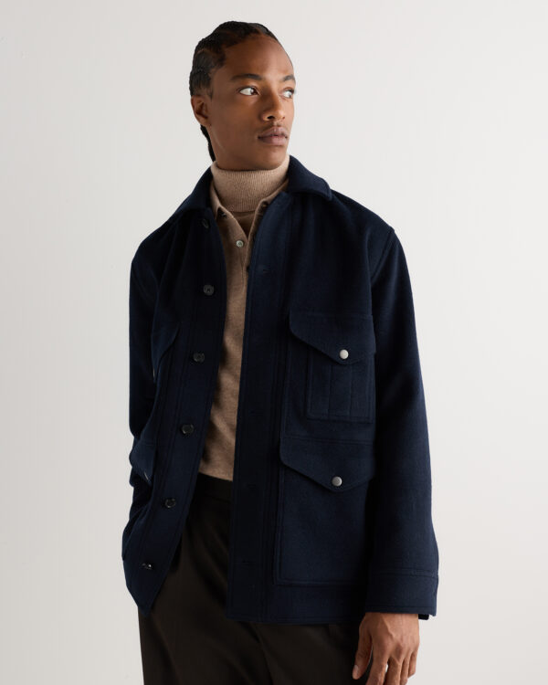 wool cashmere field jacket