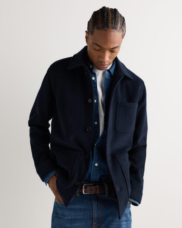 wool cashmere chore jacket