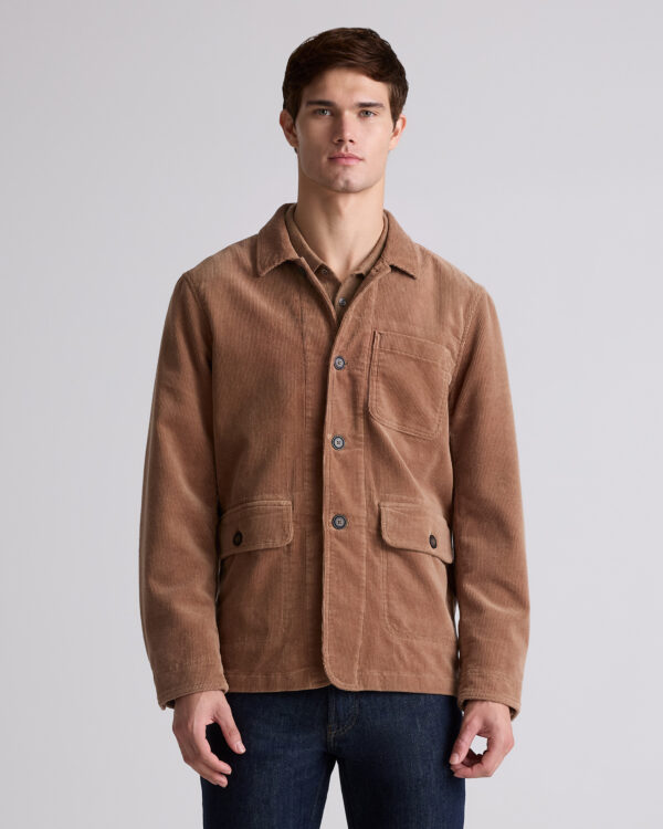 organic stretch corduroy chore jacket