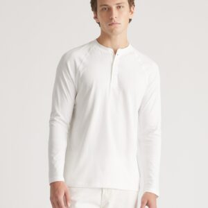 Витрина Хлопковая модальная футболка henley с длинными рукавами
