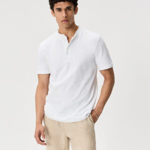 Футболка henley slub из 100 % органического хлопка