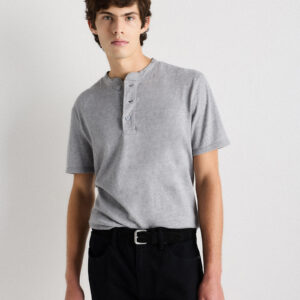 Футболка henley slub из 100 % органического хлопка