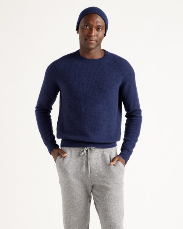 mongolian spring cashmere waffle sweatshirt