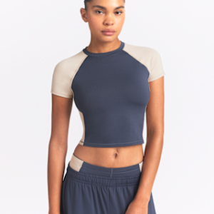 nikeskims matte shine mix Женский укороченный топ с короткими рукавами