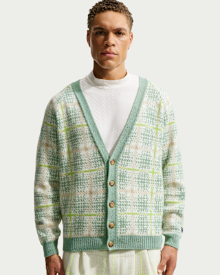 nike tartan Мужской свободный кардиган для гольфа nike tartan Мужской свободный кардиган для гольфа