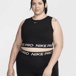 nike pro Женская укороченная майка dri fit (большие размеры)