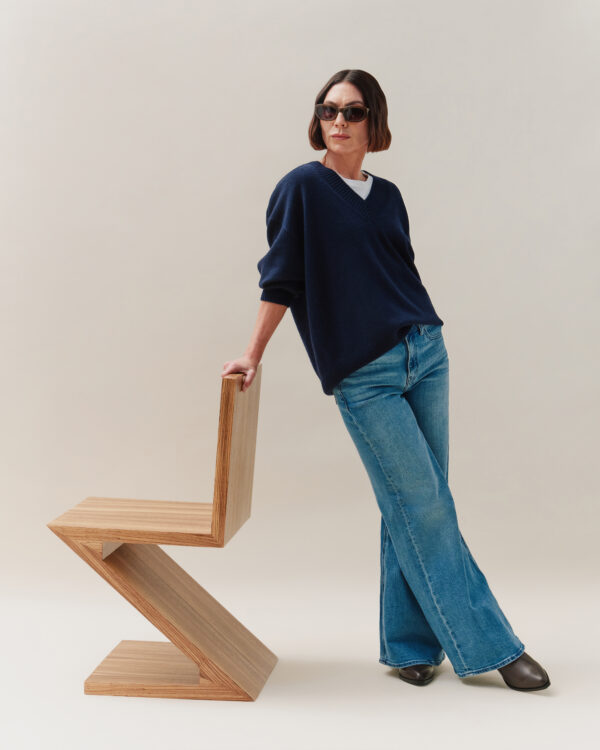 cotton modal crew neck swing tee