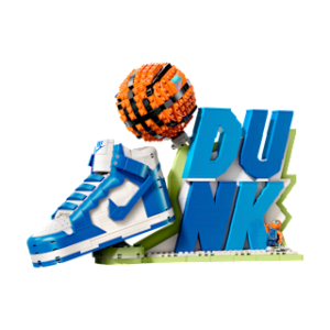 Витрина nike dunk x lego® set Набор для сборки кроссовок с эксклюзивной минифигуркой